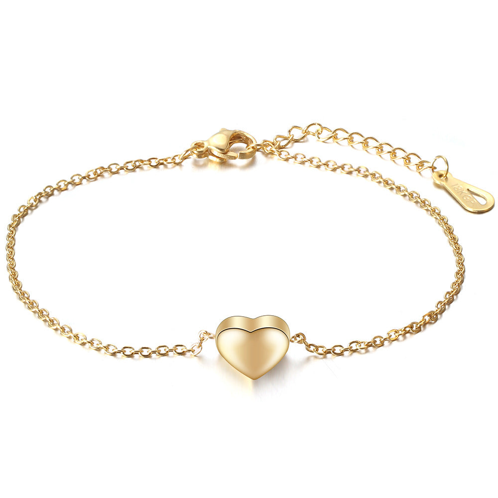Damen Armband mit herzförmigem Anhänger und filigranem Design Shop Nory