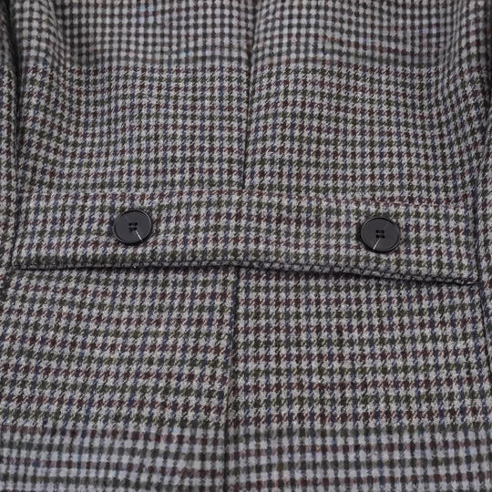 Damen Zweireihiger Hahnentritt-Longblazer mit Schwalbenschwanz-Saum Shop Nory
