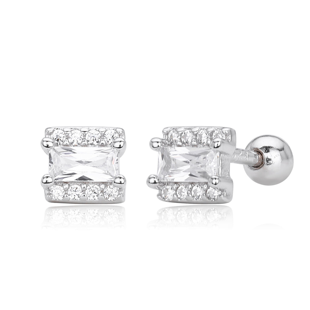 Damen Ohrstecker mit luxuriösem Zirkonbesatz aus hochwertigem 925 Sterling Silber Shop Nory 1782843087