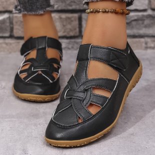 Damen Komfortable Freizeitschuhe mit verstellbarem Riemen