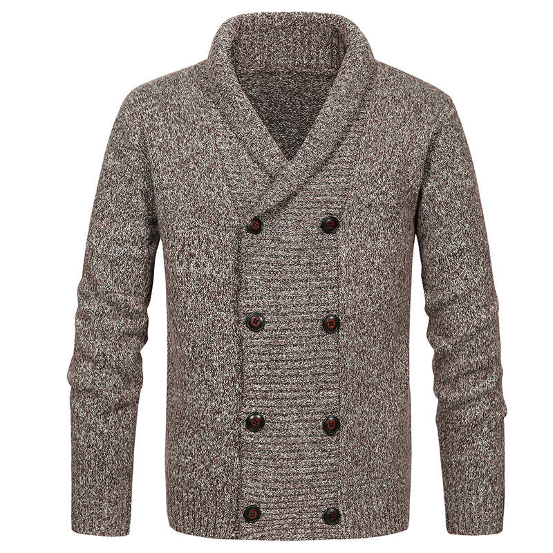 Herren Strickjacke mit Schalkragen und doppelter Knopfleiste Shop Nory