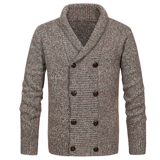 Herren Strickjacke mit Schalkragen und doppelter Knopfleiste Shop Nory