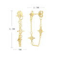 Damen Ohrringe mit funkelndem Sternendesign aus hochwertigem 925 Sterling Silber Shop Nory