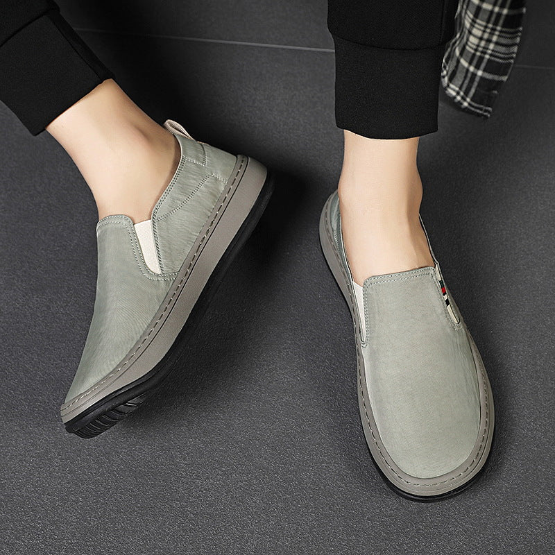 Herren Minimalistischer Slip-On City-Sneaker aus Mikrofaser mit stoßdämpfender Komfortsohle Shopy Nory
