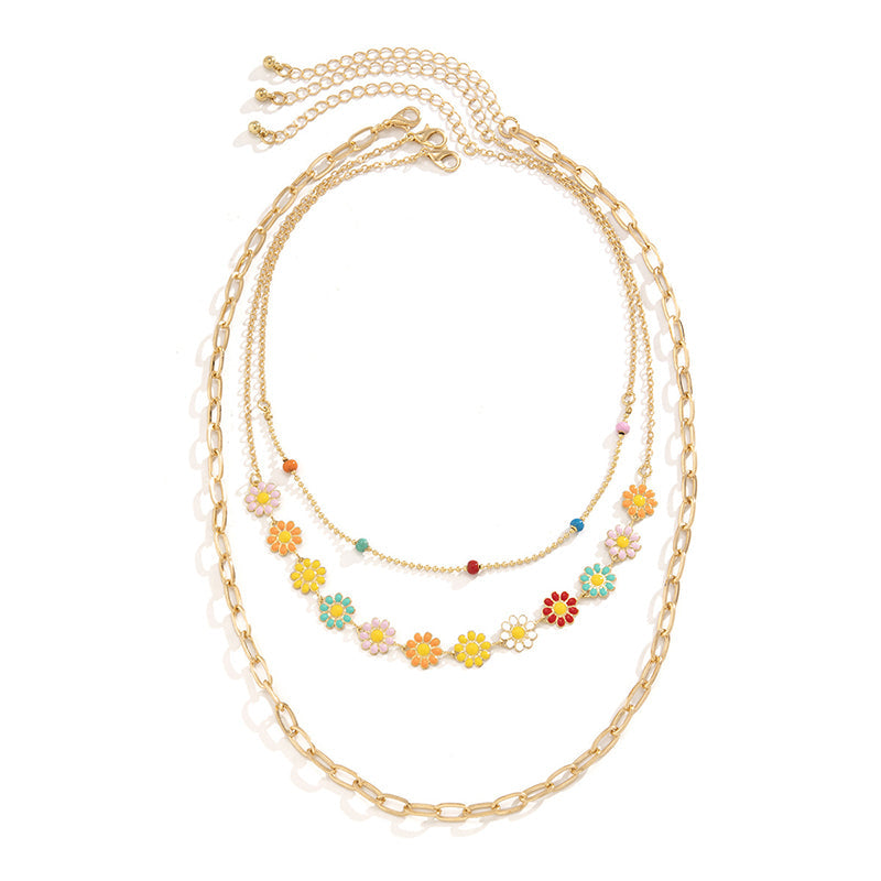 Bunte Gänseblümchen Halskette | Shop Nory