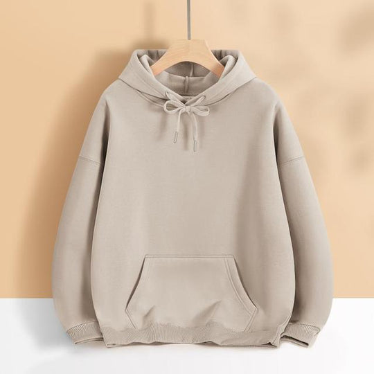 Damen nan oversized Kapuzenpulloverkleid mit Kängurutasche, verlängerter Silhouette und weichem French-Terry Shop Nory