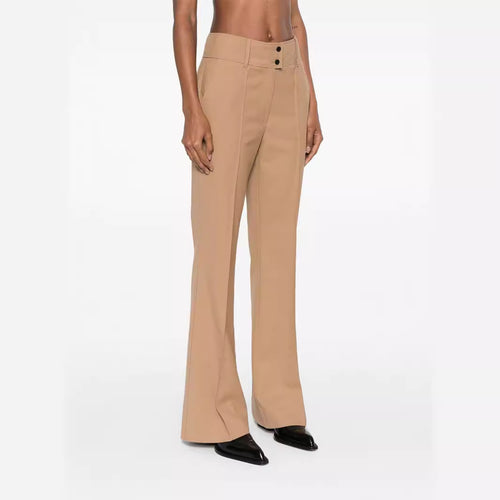Damen Hochtaillierte ausgestellte Wollmix‑Tailoring‑Hose mit Bügelfalte Shop Nory