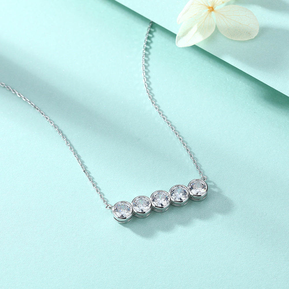 Damen-Halskette mit funkelnden Zirkonia-Elementen Shop Nory