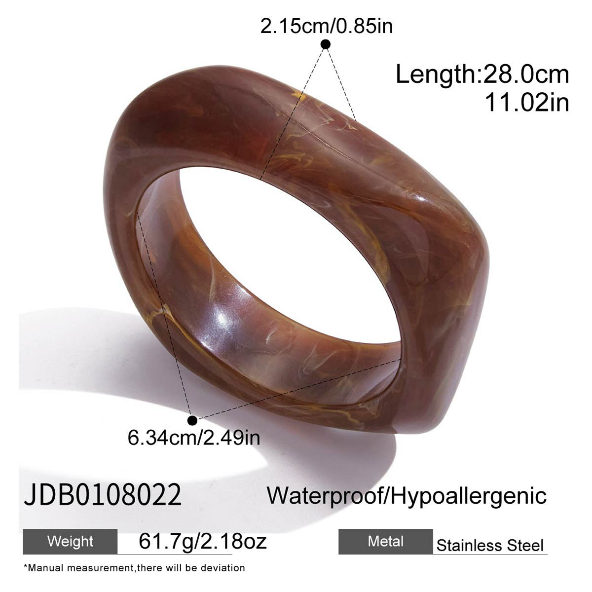 Damen Armband aus hypoallergenem Edelstahl mit wasserfesten Perlen Shop Nory