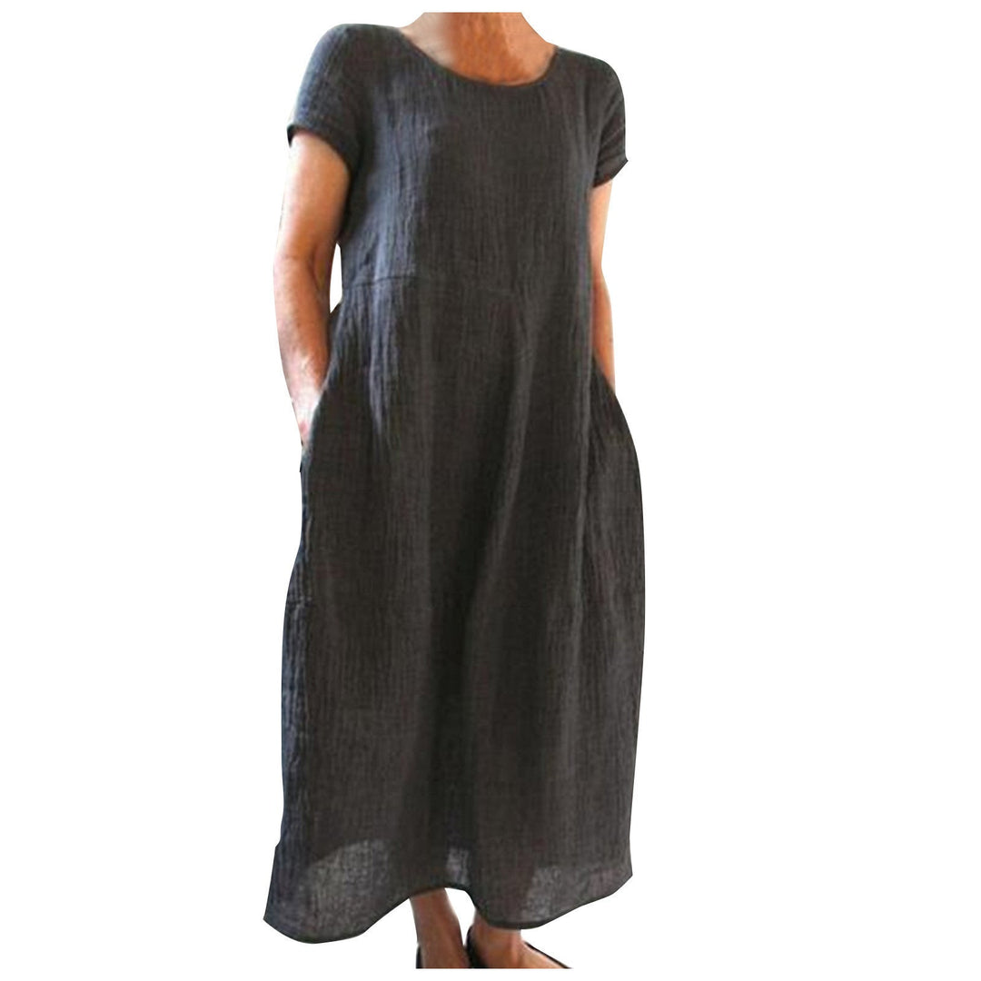 Damen Langarm Sommerkleid Shopnory
