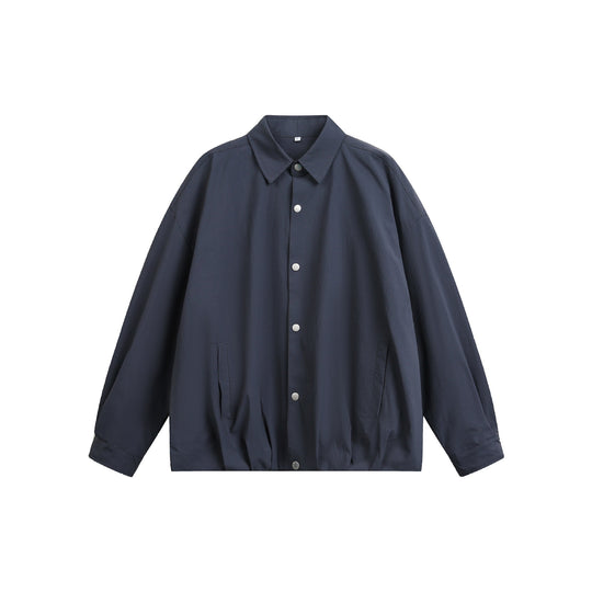 Herren Oversize Coachjacke mit Druckknopf‑Verschluss und geradem Saum Shop Nory