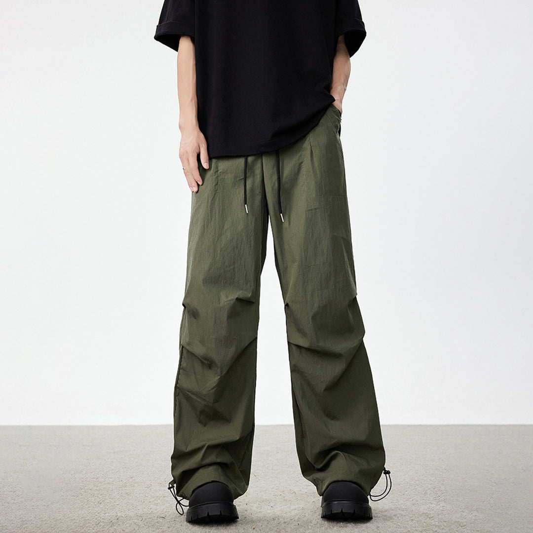 Herren Weite Utility-Cargohose mit Tunnelzugbund Knie‑Paneelen und verstellbarem Saum Shop Nory