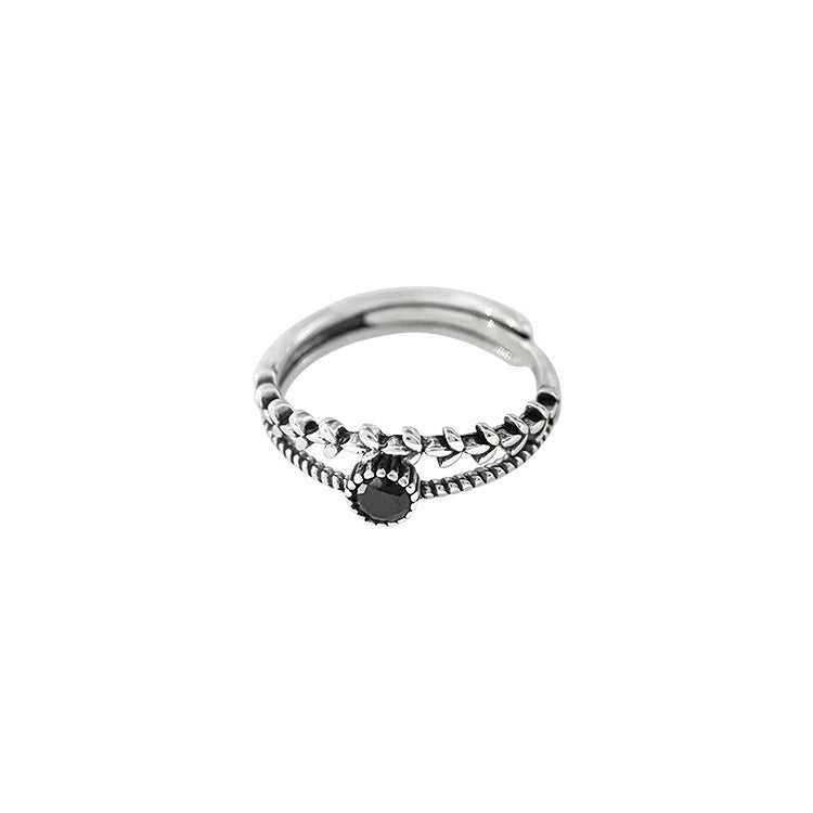 Damen eleganter Ring mit kunstvollem Design und funkelndem Stein Shop Nory
