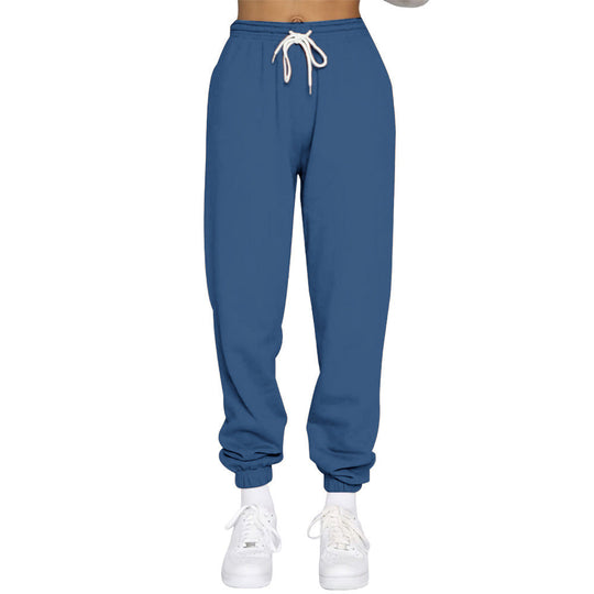 Damen Komfortable Jogginghose mit verstellbarem Bund und elastischen Bündchen