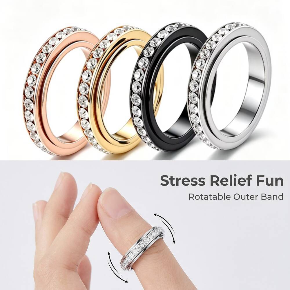 Damen Ring mit elegantem Zirkonia-Besatz Shop Nory
