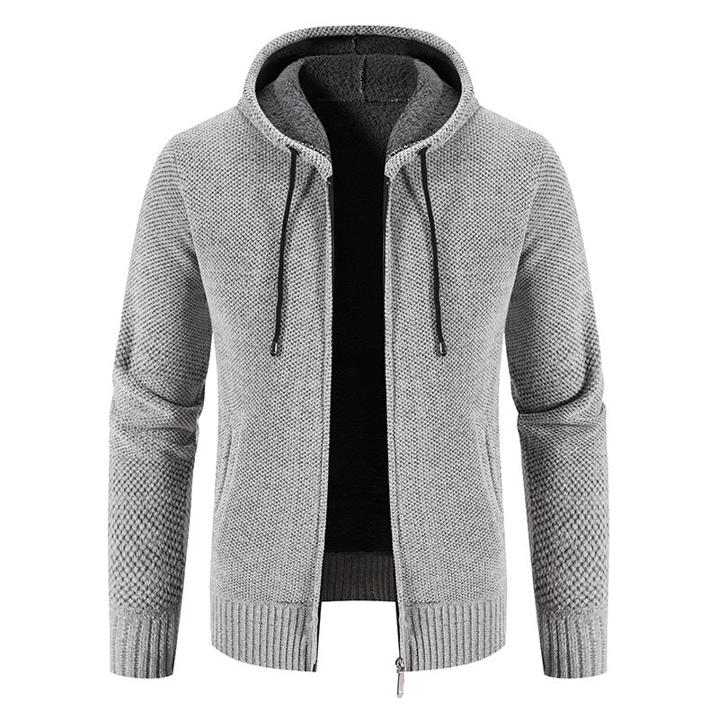 Herren Kapuzenjacke mit weichem Innenfutter und innovativem Design