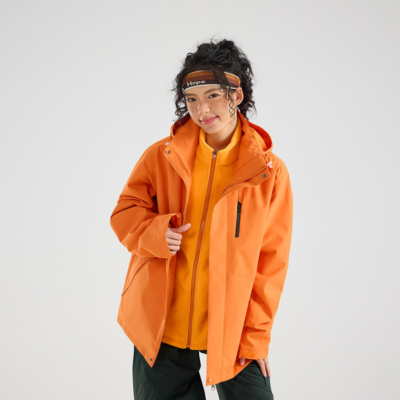 Damen Leichte wasserdichte Parka-Kapuzenjacke mit versiegelten Nähten und Kordelzug Shop Nory