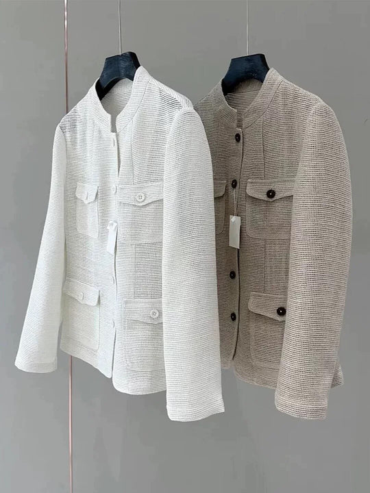 Damen Modische Sommerjacke aus leichtem Gewebe Shop Nory