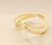 Damen Ring mit elegantem, organischem Design Shop Nory