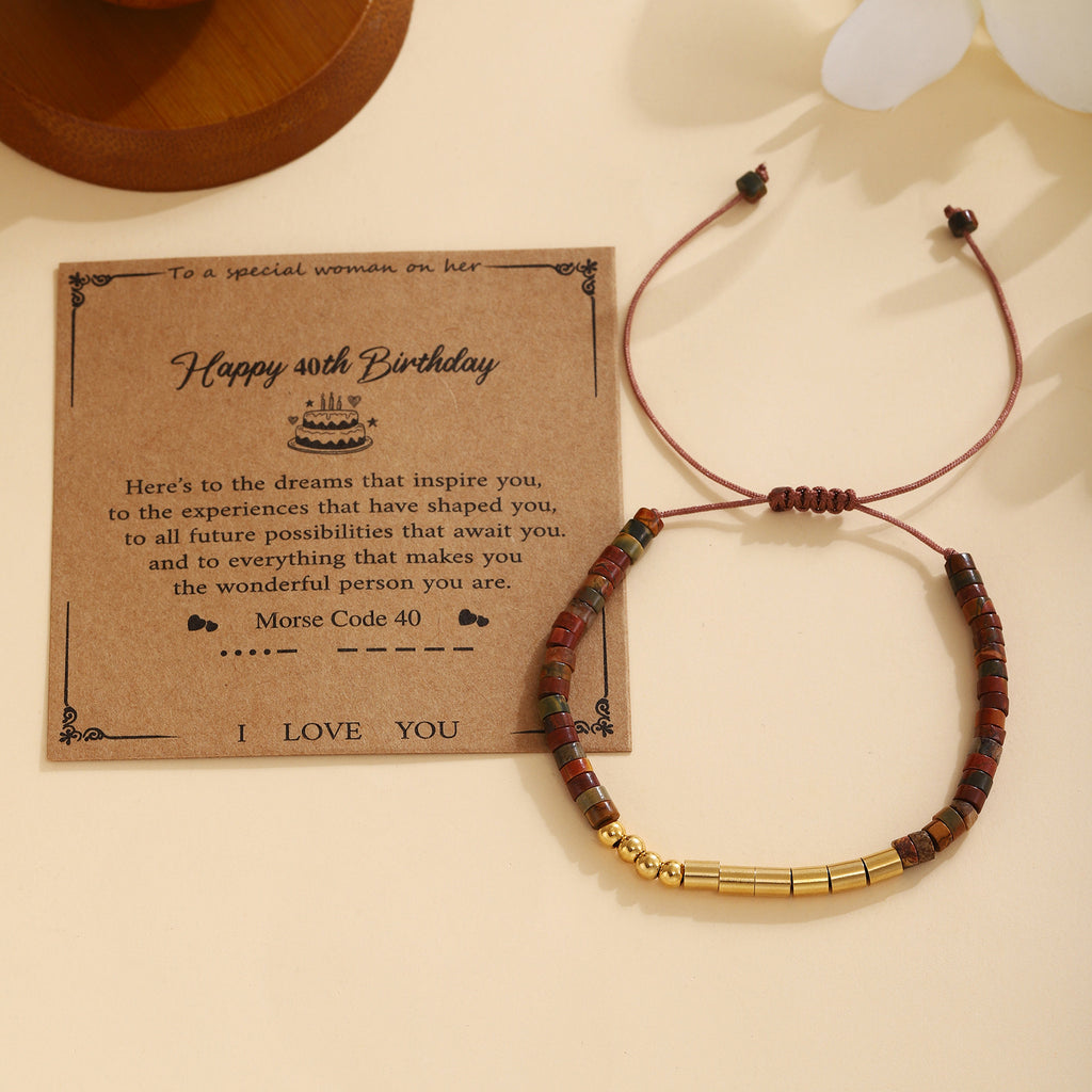 Damen Morse-Code Armband Shop Nory