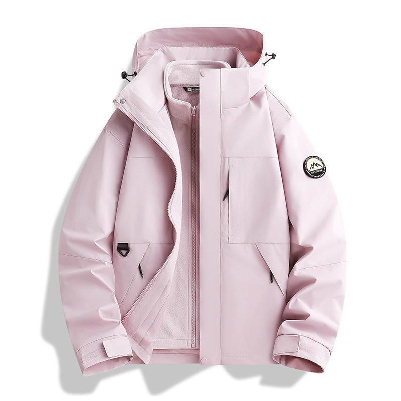 Damen Wasserabweisender Parka mit abnehmbarer Fleece-Innenjacke und Kapuze Shop Nory