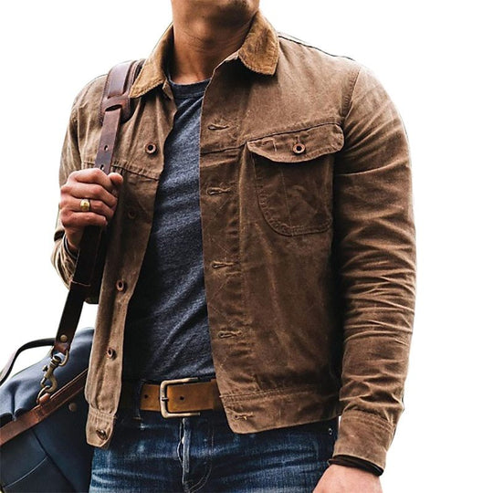 Herren Baumwolljacke mit praktischen Taschen und modernem Schnitt