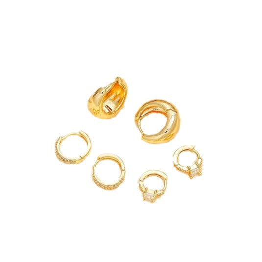 Damen Ohrschmuck Set mit funkelnden Elementen Shop Nory