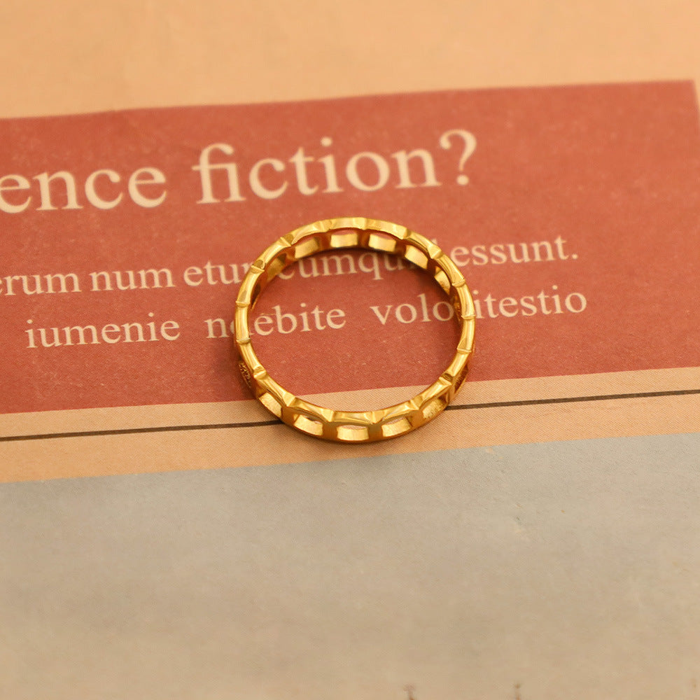Damen zart gestalteter Ring mit offenem Design Shop Nory