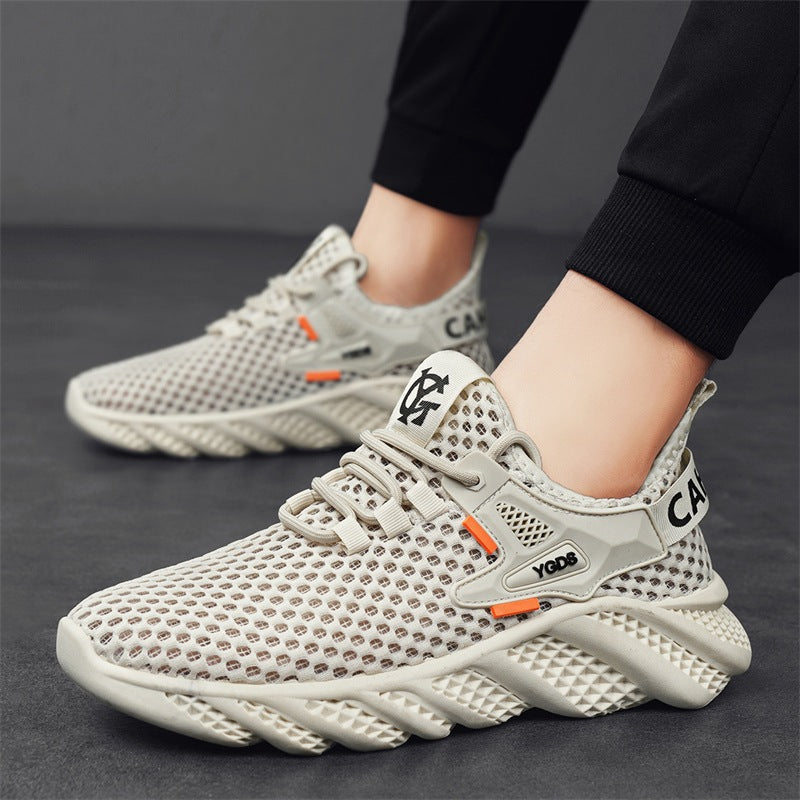 Damen Leichte Lauf-Sneaker mit atmungsaktivem Mesh-Obermaterial und rutschfester Sohle
