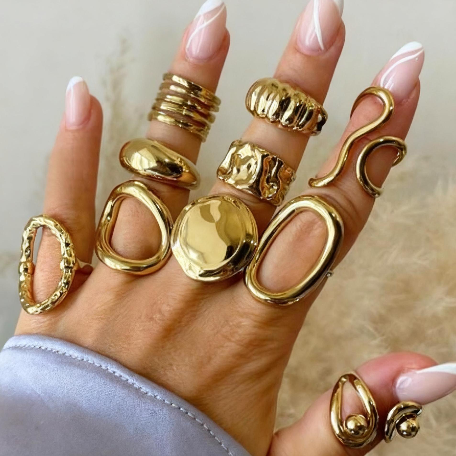 Damen Ring-Set mit einzigartigen Designvariationen Shop Nory