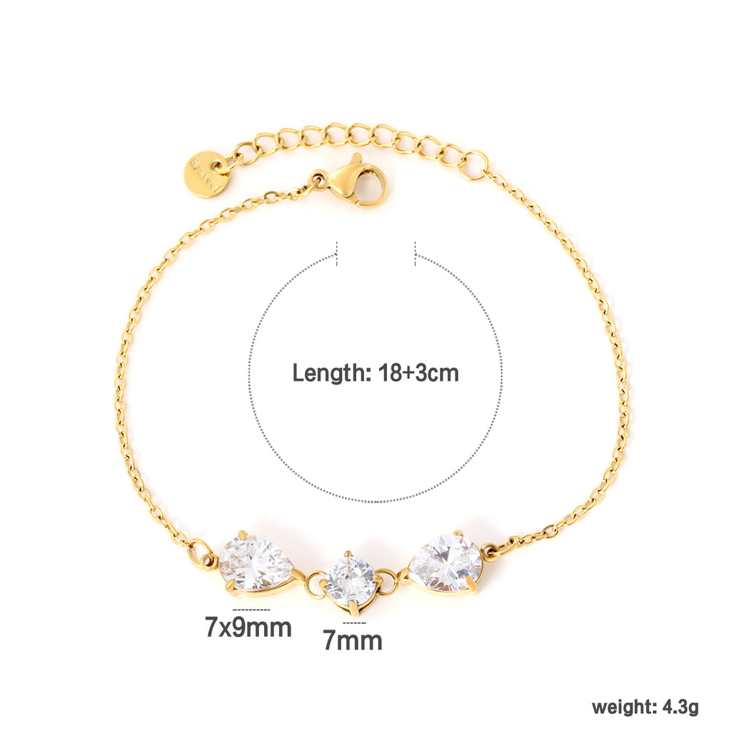 Damen Armband mit funkelnden Kristallelementen Shop Nory