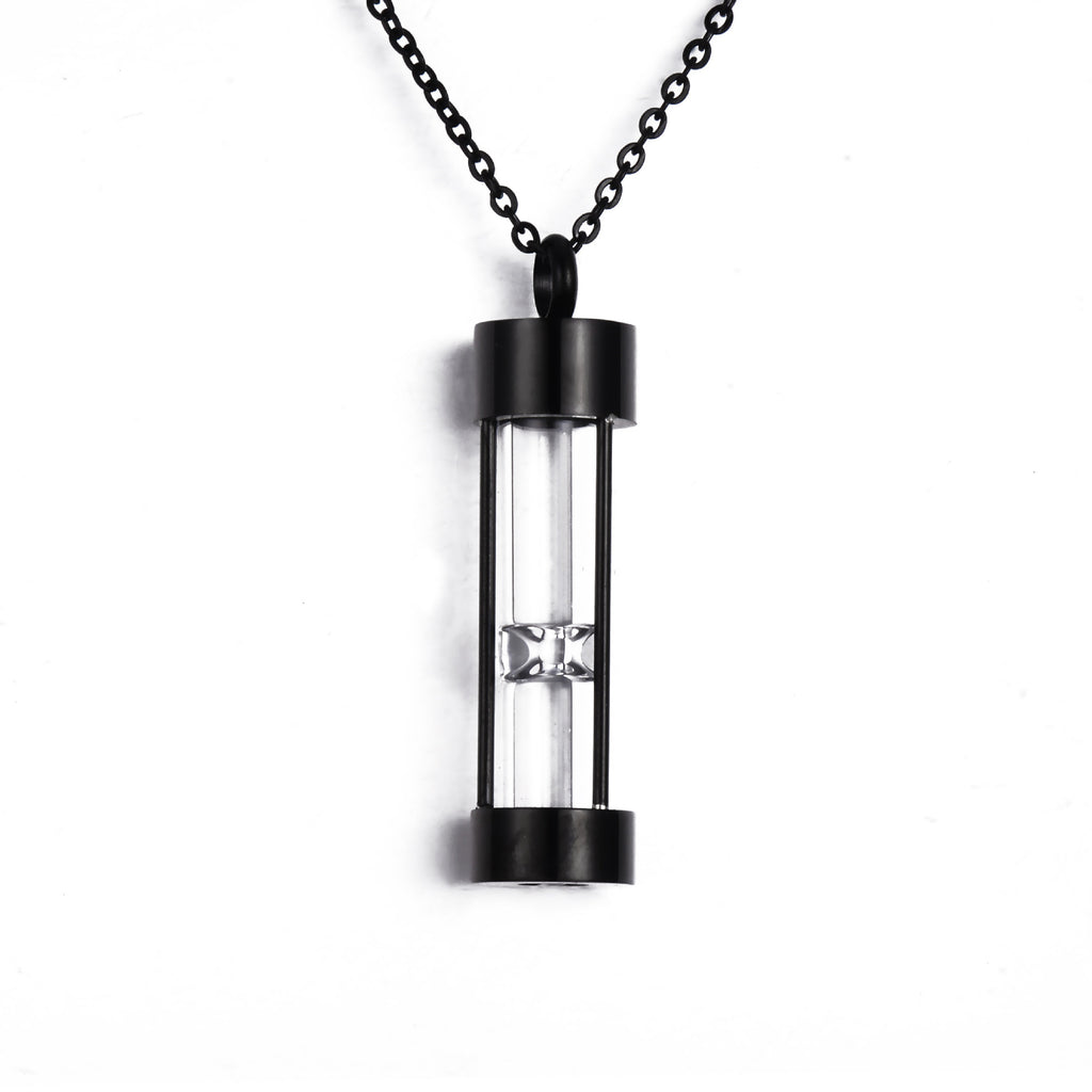 Damen Pendelkette mit modernem Sanduhr-Anhänger Shop Nory