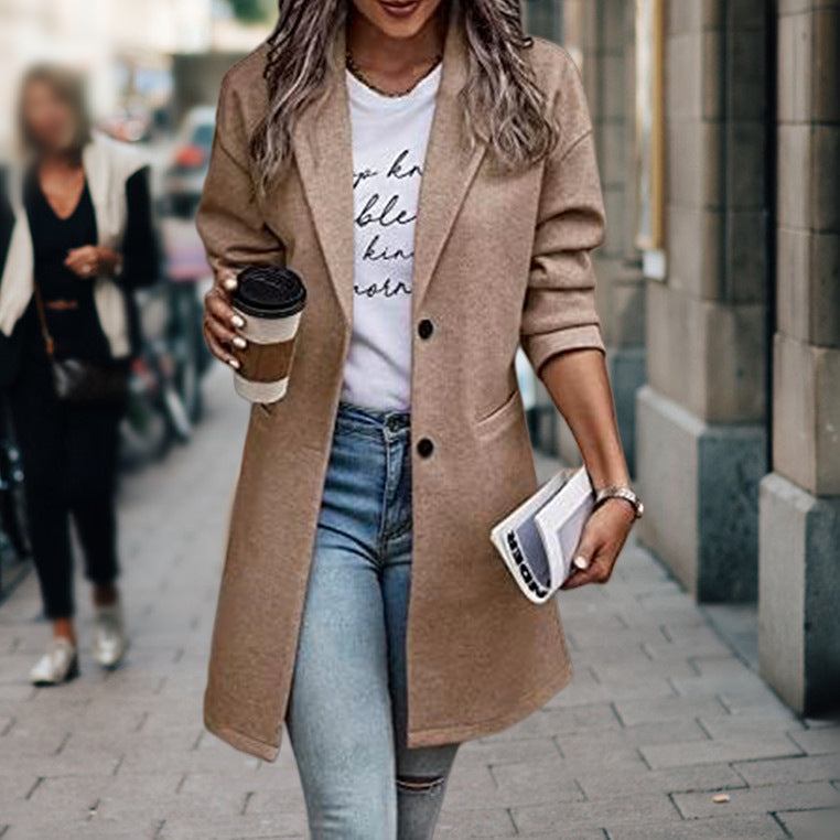 Damen eleganter Langblazer