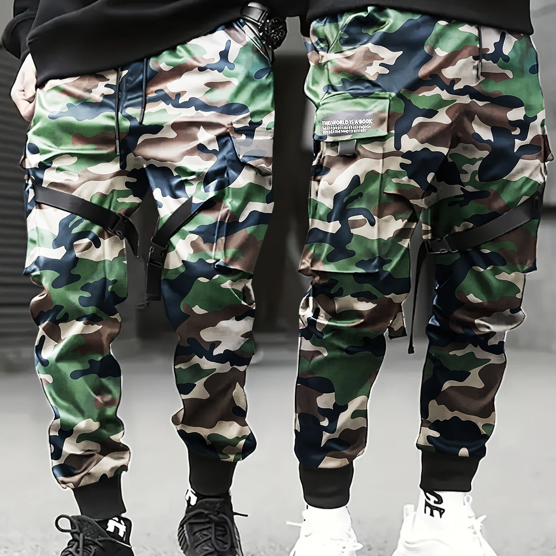 Herren Utility‑Cargo‑Jogginghose mit elastischem Bund, verstellbaren Beinriemen & Multifachtaschen Shop Nory