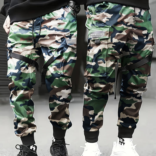 Herren Utility‑Cargo‑Jogginghose mit elastischem Bund, verstellbaren Beinriemen & Multifachtaschen Shop Nory