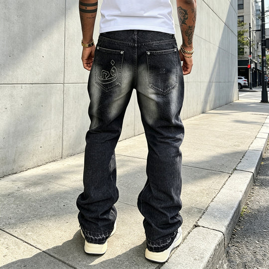 Herren Lässige Denim-Jeans mit Destroyed-Details Shop Nory