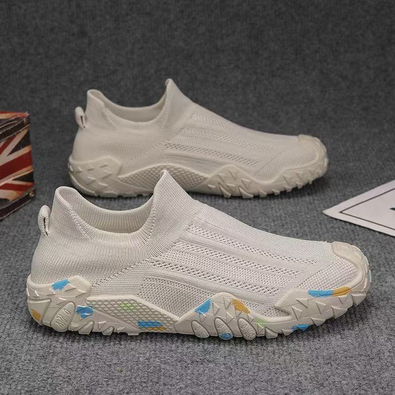 Herren Elastischer Strick-Fußschuh mit rutschfester, gemusterter Profilsohle Shop Nory