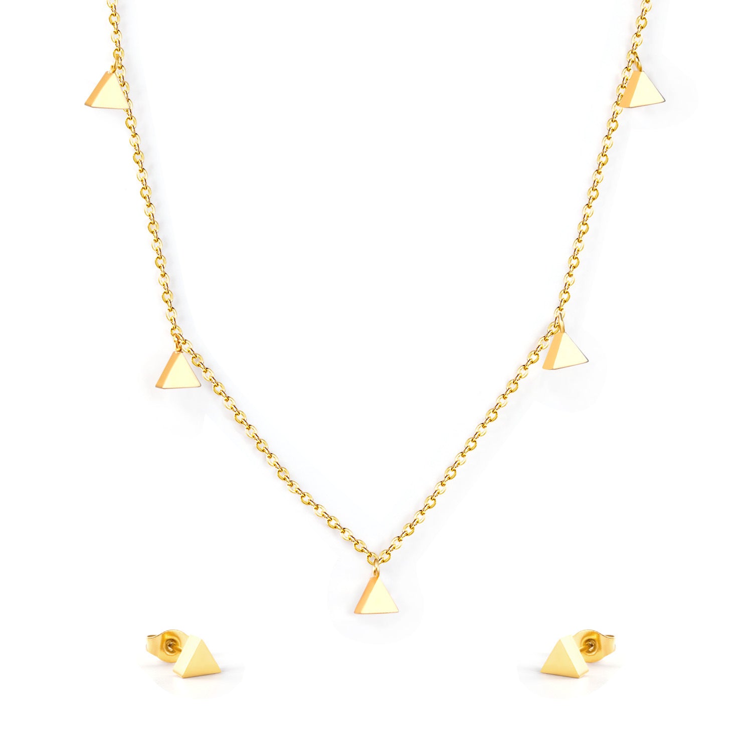 Damen Schmuckset mit funkelnden Sternanhängern Shop Nory
