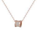 Damen Halskette mit funkelndem Anhänger und eleganten Zirkonia-Verzierungen Shop Nory