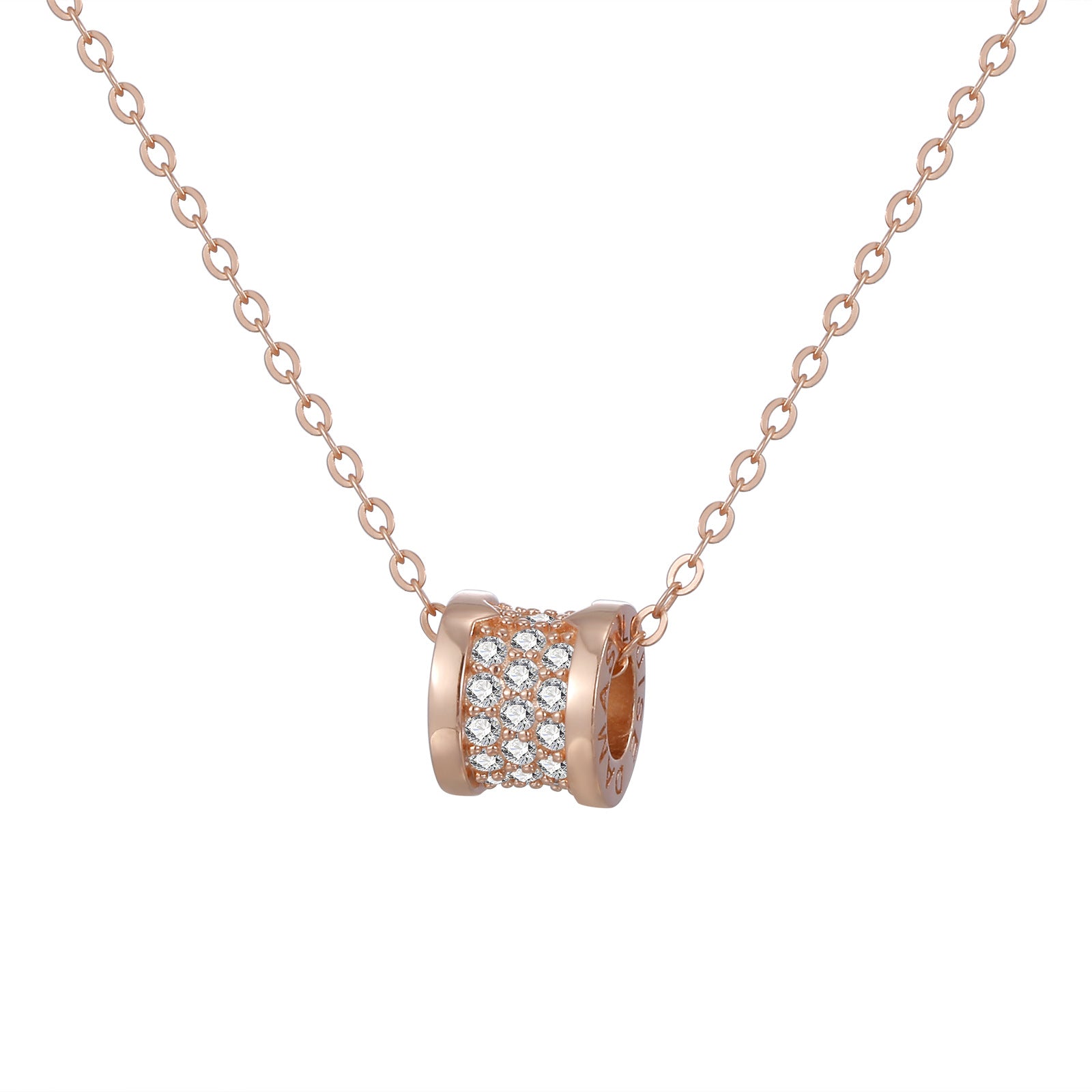 Damen Halskette mit funkelndem Anhänger und eleganten Zirkonia-Verzierungen Shop Nory