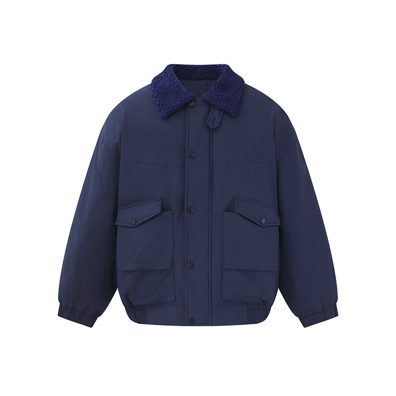 Herren Winddichter Boxy-Bomber im Workwear-Stil mit Teddykragen Shop Nory
