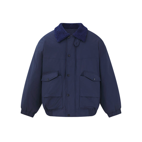 Herren Winddichter Boxy-Bomber im Workwear-Stil mit Teddykragen Shop Nory