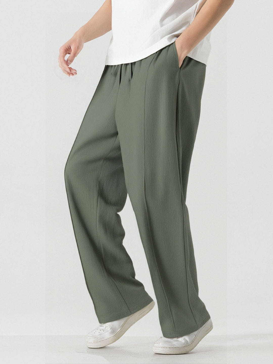 Herren Elegante, weite Freizeithose aus atmungsaktivem GewShopnorye
