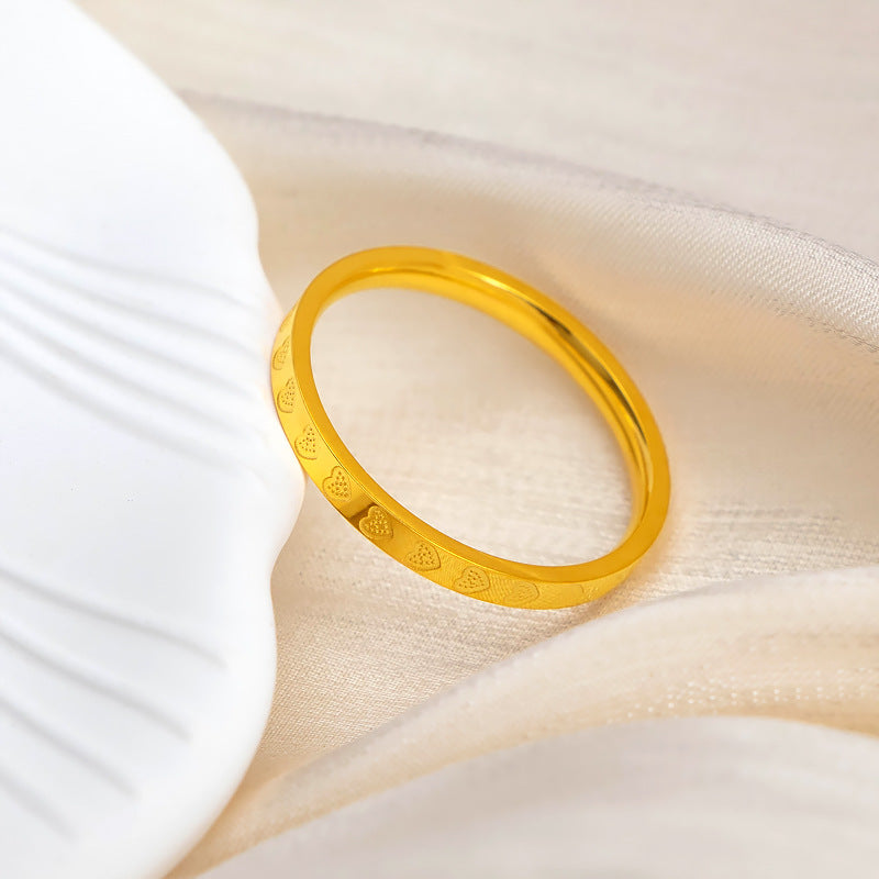 Damen filigraner Ring mit Herzgravur Shop Nory