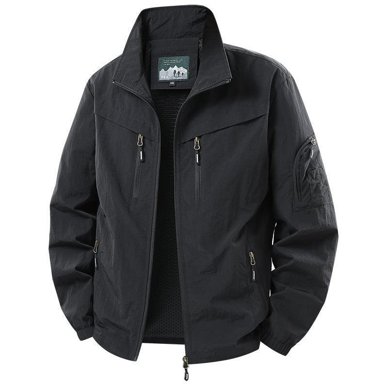 Herren Leichte Funktions‑Jacke mit Mesh‑Futter und Mehrfach‑Reißverschlusstaschen Shop Nory