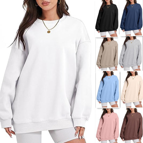 Damen nan extraweites Oversize-Sweatshirt mit überschnittener Schulter und angerautem Innenfutter Shop Nory