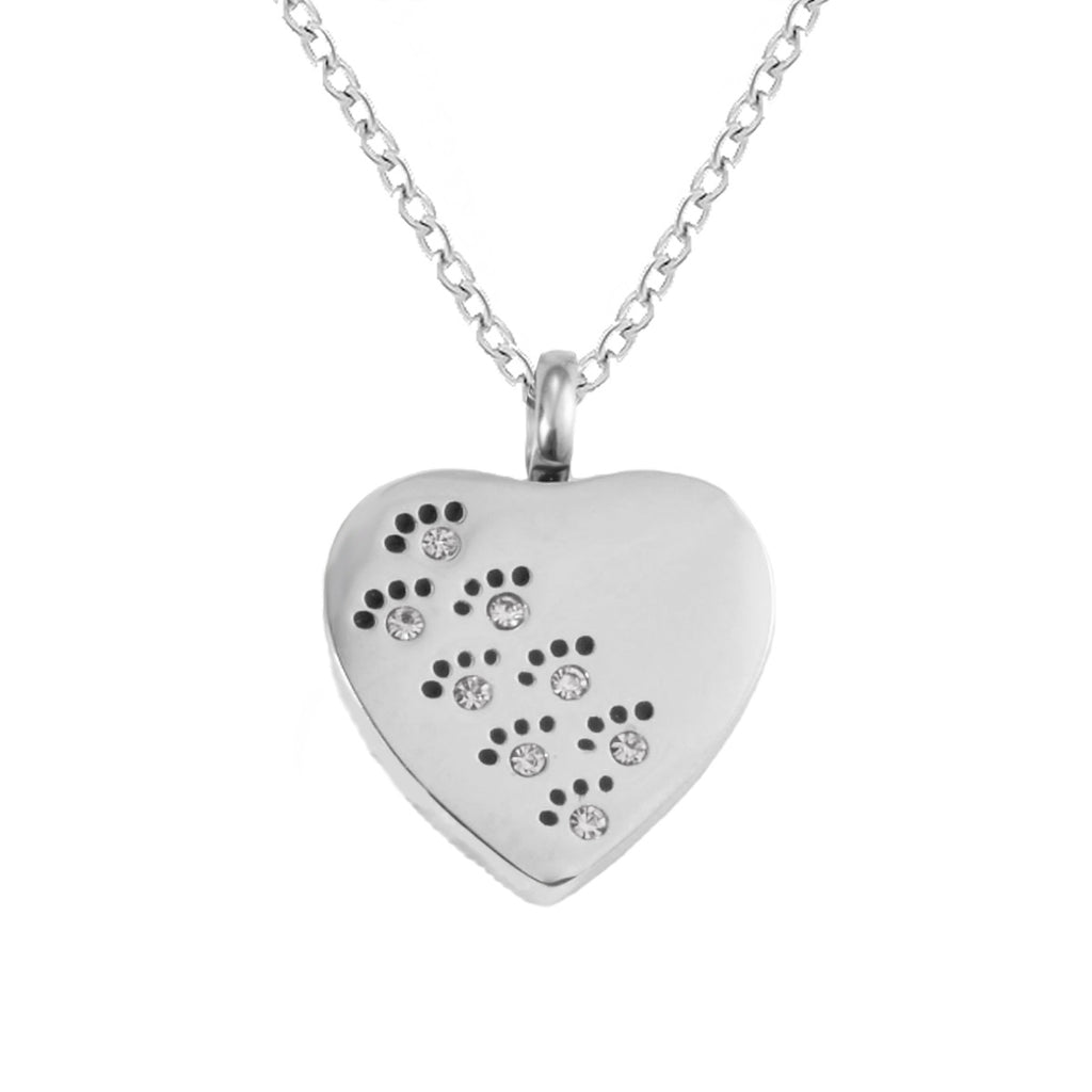 Damen Herzanhänger mit gravierter Botschaft und feiner Edelstahlkette Shop Nory
