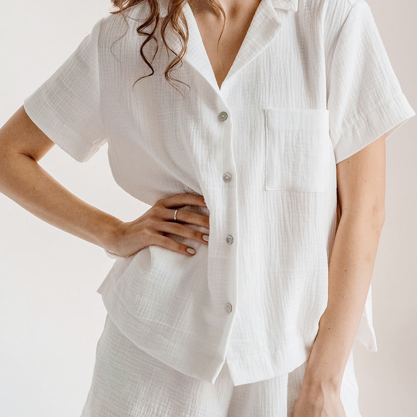 Damen Bequemes Schlafanzug-Set aus atmungsaktivem Material Shopnory
