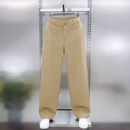 Herren Weite Chinohose mit hoher Taille und elastischem Rückbund Shop Nory