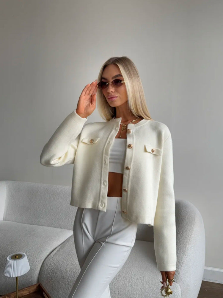 Damen Modische Kurze Strickjacke Shop Nory